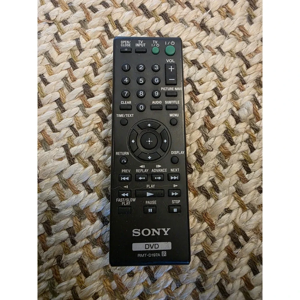 SONY Original DVD Player Remote Control for DVP-SR510H Genuine RMT-D197A Tested